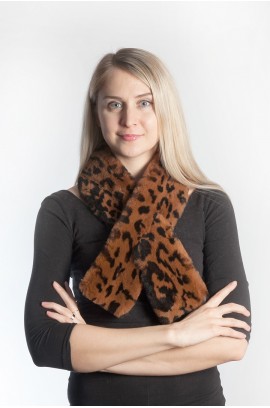 Possum fur scarf - spotted